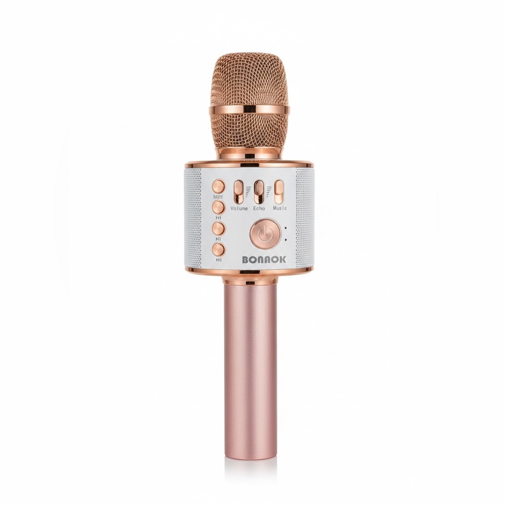Rose Gold Wireless Karaoke Microphone